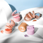 پالت 4 تایی رژگونه، سایه چشم، بالم لب و هایلایتر مورف