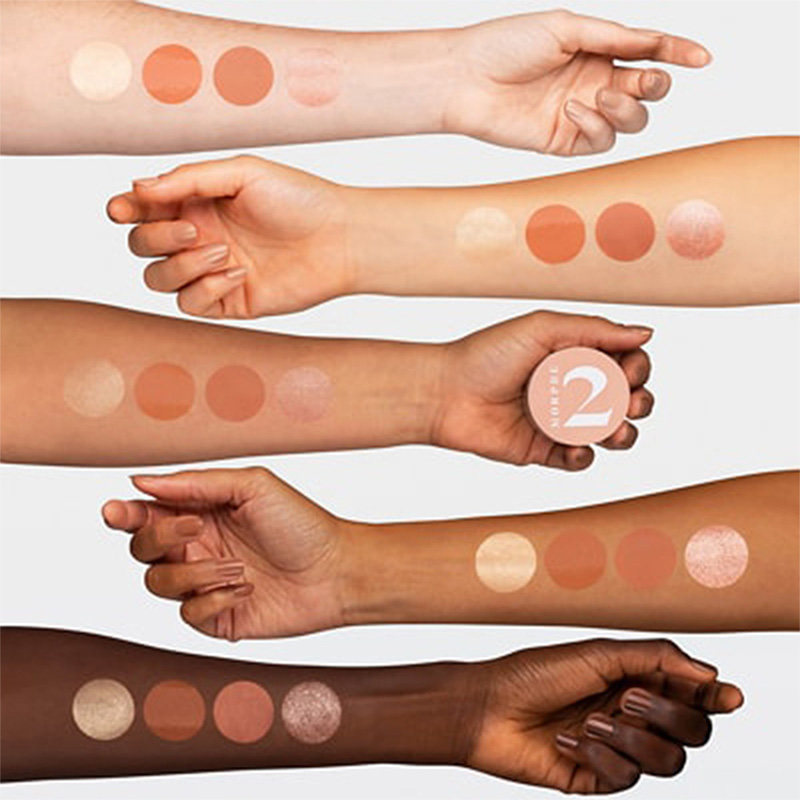 پالت 4 تایی رژگونه، سایه چشم، بالم لب و هایلایتر مورف - تصویر 4