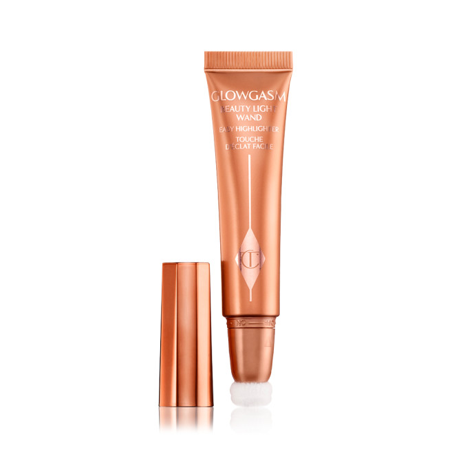 Charlotte Tilbury Glowgasm Beauty Light wand-Peachgasm (1) رژگونه هایلایتر مایع شارلوت تیلبری - تصویر 1