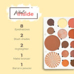 پالت آرایش ترکیبی 14 تکه افرا مدل BOHO - تصویر 4