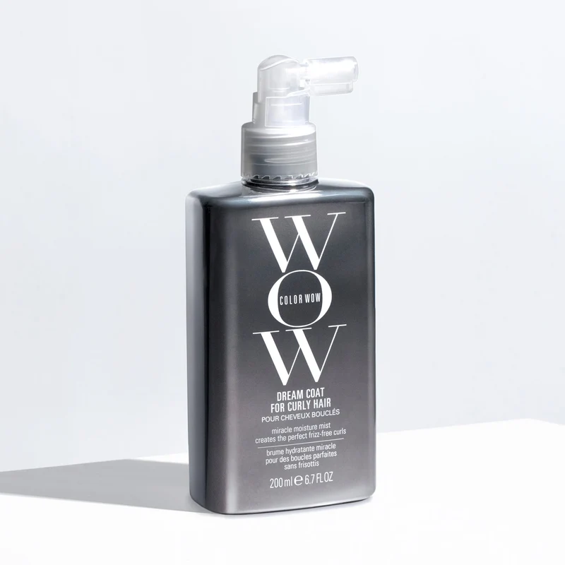 CW530_DreamCoatCurly_200ml_2048x2048_423125ac-91f1-4122-b216-1c0659be55e4 اسپری مو ضد وز و ضد رطوبت موی فر کالر واو wow - تصویر 1
